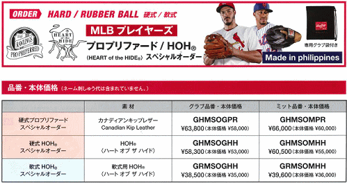 【新品未使用】フレディ・フリーマン　刺繍入　軟式用　ファーストミット Rawlings（ローリングス） 軟式ファーストミット オーダーセレクトMLB