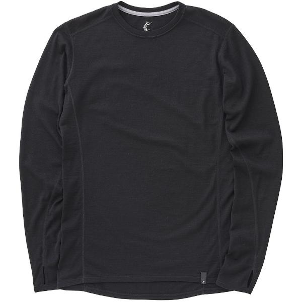 メリノウールWS Axio Lite L/S (Women) ブラック L