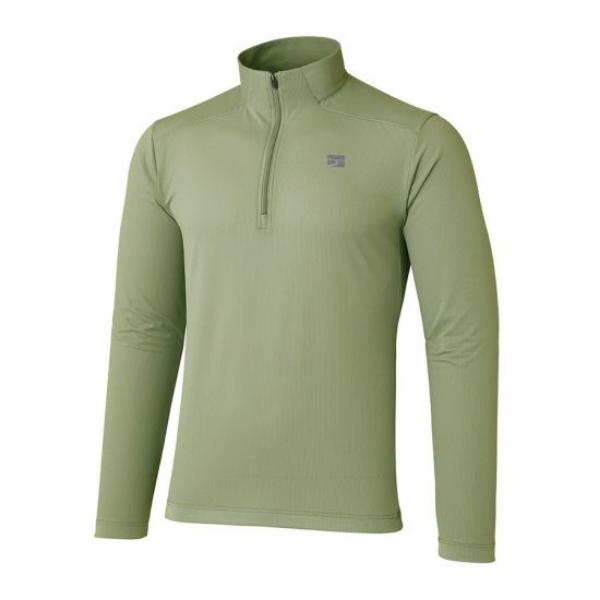 ファイントラック ドラウトクアッドジップネック メンズ (FMM1123) ／ ベースレイヤー 登山 化繊 吸汗速乾 UVカット ストレッチ 抗菌 防臭の画像
