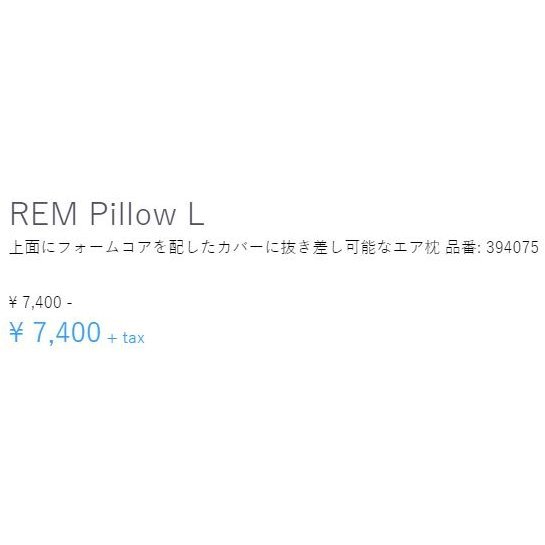 エクスペド REM ピロー L (394075) ／ キャンプ 登山 エア枕 洗濯可能