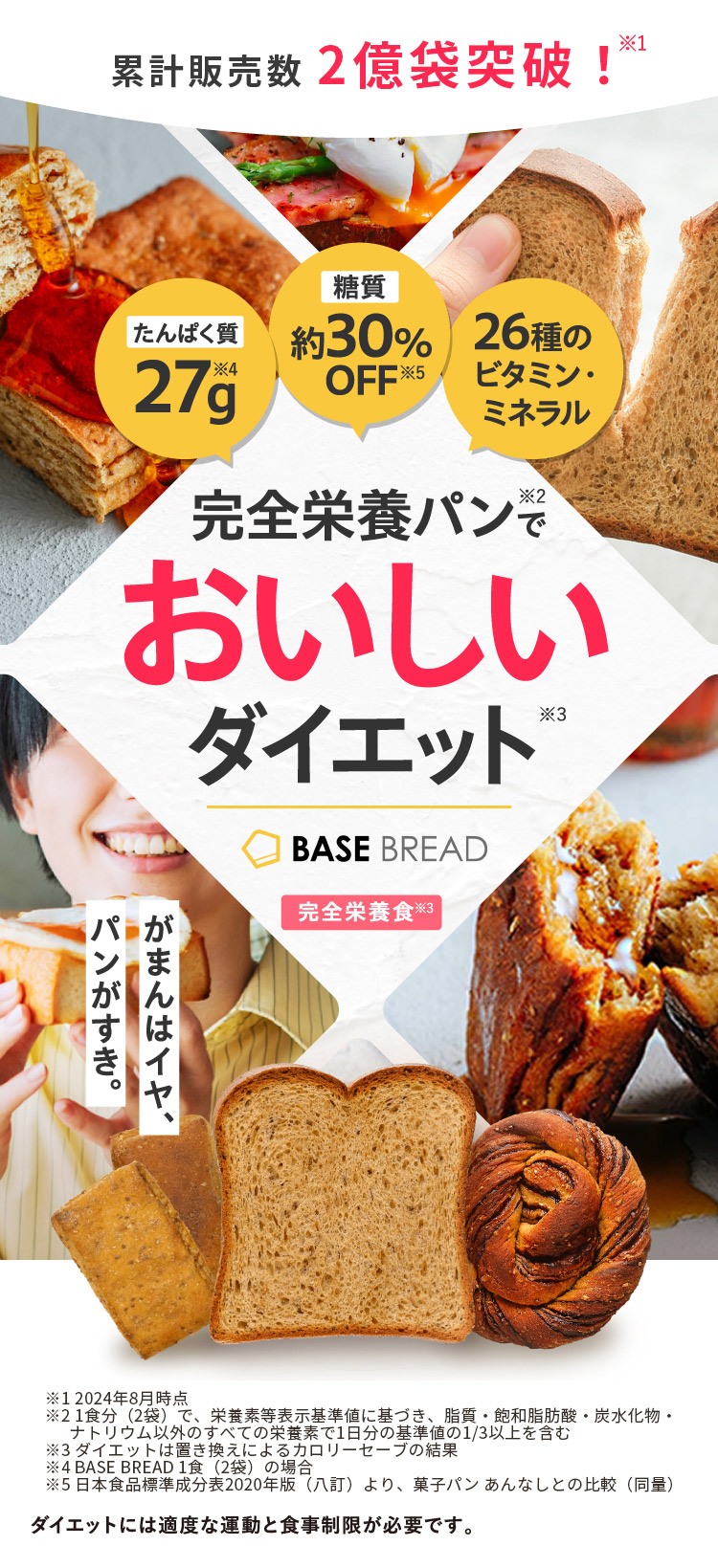 公式 BASE BREAD ベースブレッド 各2袋 (ミニ食パン チョコレート メープル シナモン) パスタ各2袋 (アジアン 他) 糖質制限