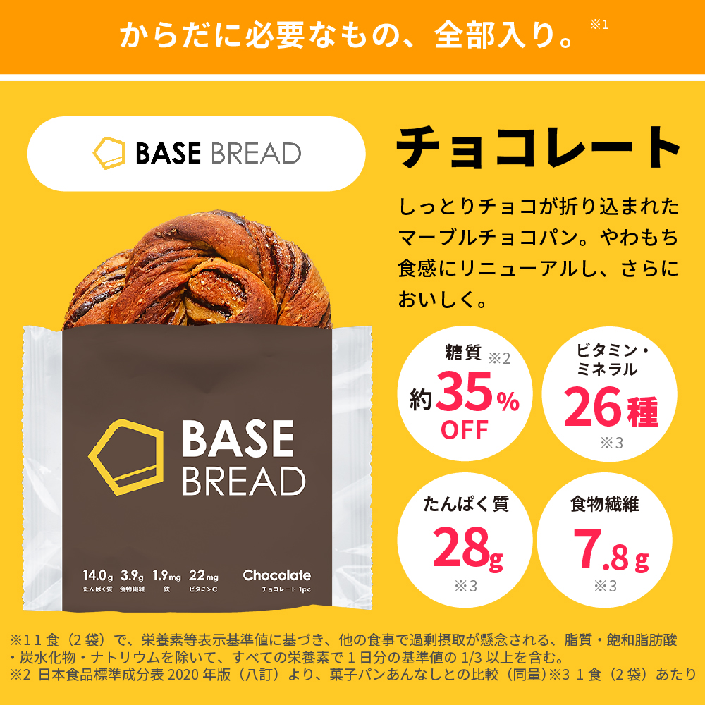 ReNEW 公式 BASE BREAD ベースブレッド チョコレート 16袋セット 完全