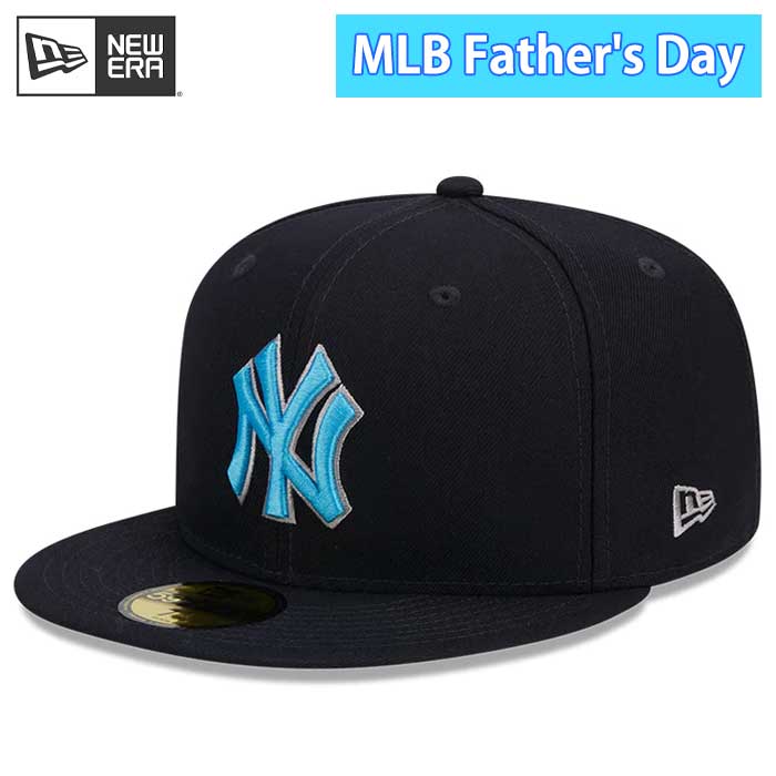 あすつく 限定 newera ニューエラ キャップ 野球帽 59FIFTY 2023 MLB Father's Day 父の日 ニューヨーク・ヤンキース ネイビー ライトブルー 13534647 era23ss｜baseman｜02