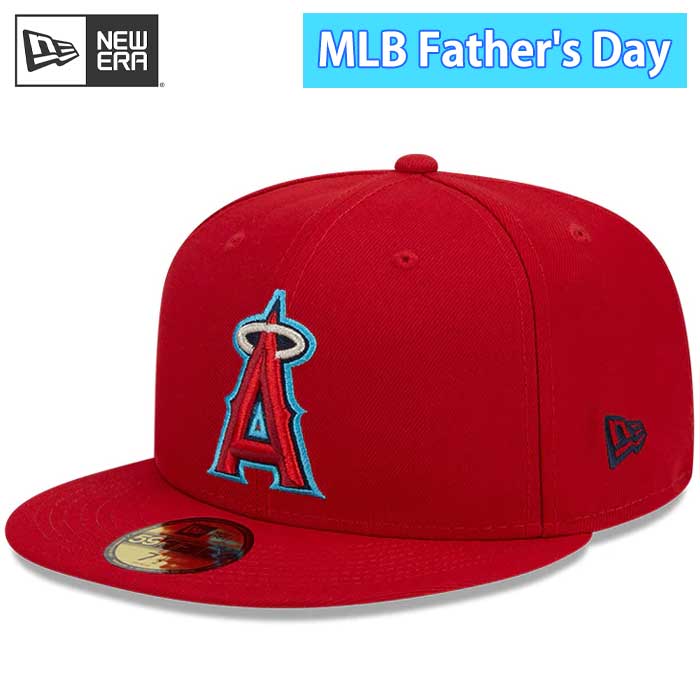 あすつく 限定 newera ニューエラ キャップ 野球帽 59FIFTY 2023 MLB Father's Day 父の日 ロサンゼルス・エンゼルス スカーレット 13534659 era23ss｜baseman｜02