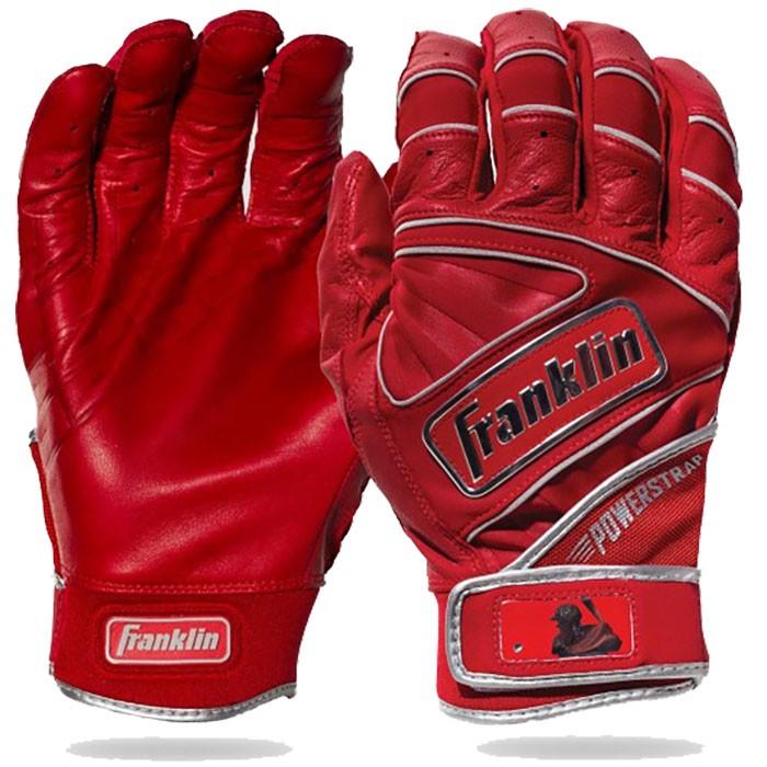 最高の品質の最高の品質のあすつく フランクリン 野球用 バッティング手袋 天然皮革 パワーストラップ クロム POWERSTRAP-CHROME  Fra20ss 手袋