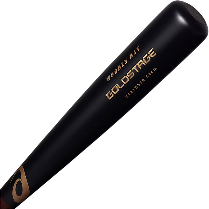あすつく アシックス ゴールドステージ 野球用 軟式用 木製バット プロ形状採用 軟式 GOLDSTAGE 3121B309 asi24ss | ASICS | 02