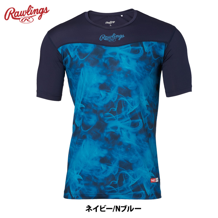 ローリングス ストレッチアンダーシャツ 半袖 Tシャツ ゴーストスモーク ASU14S02 raw24ss | Rawlings | 04