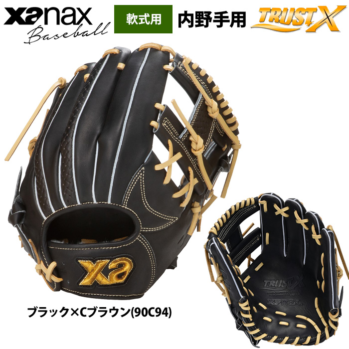 ザナックス あすつく 野球用 軟式 グラブ 内野手用 トラストX