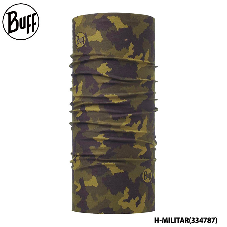 新品 Buff バフ ネックウォーマー 迷彩グリーン柄 - スキー