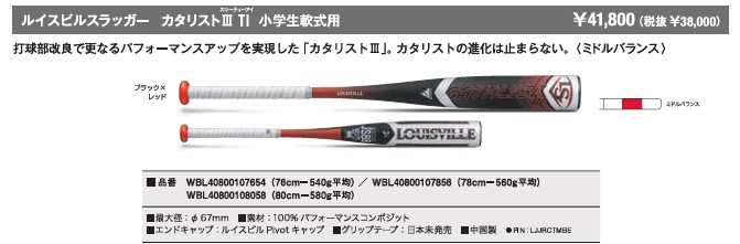 ルイスビルスラッガー あすつく 少年野球用 ジュニア用 バット