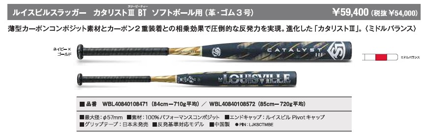 ルイスビルスラッガー あすつく ルイビル 革・ゴム3号 ソフトボール用