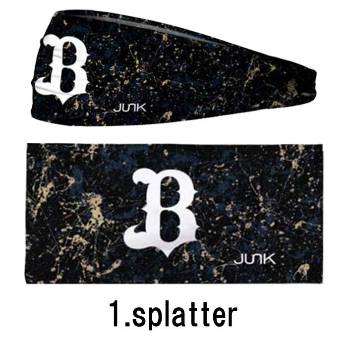あすつく JUNK ジャンク 野球用 ヘッドバンド ヘアバンド ストレッチ素材 汗留め シュシュ オリックスバファローズ トレーニング JUNK-HD-OB jun23fw | ブランド登録なし | 01