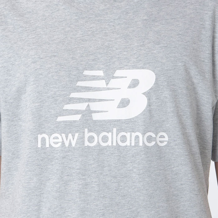 あすつく NB ニューバランス トレーニングティーシャツ New Balance Stacked Logo ショートスリーブTシャツ MT41502 nb24ss｜baseman｜02