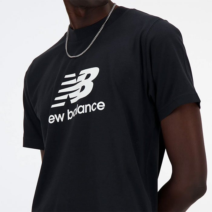 あすつく NB ニューバランス トレーニングティーシャツ New Balance Stacked Logo ショートスリーブTシャツ MT41502 nb24ss｜baseman｜03