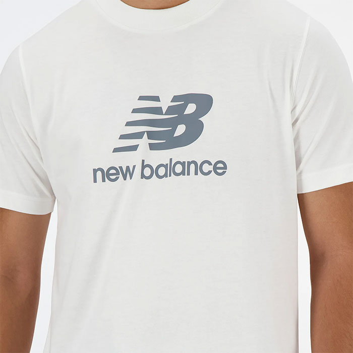 あすつく NB ニューバランス トレーニングティーシャツ New Balance Stacked Logo ショートスリーブTシャツ MT41502 nb24ss｜baseman｜06