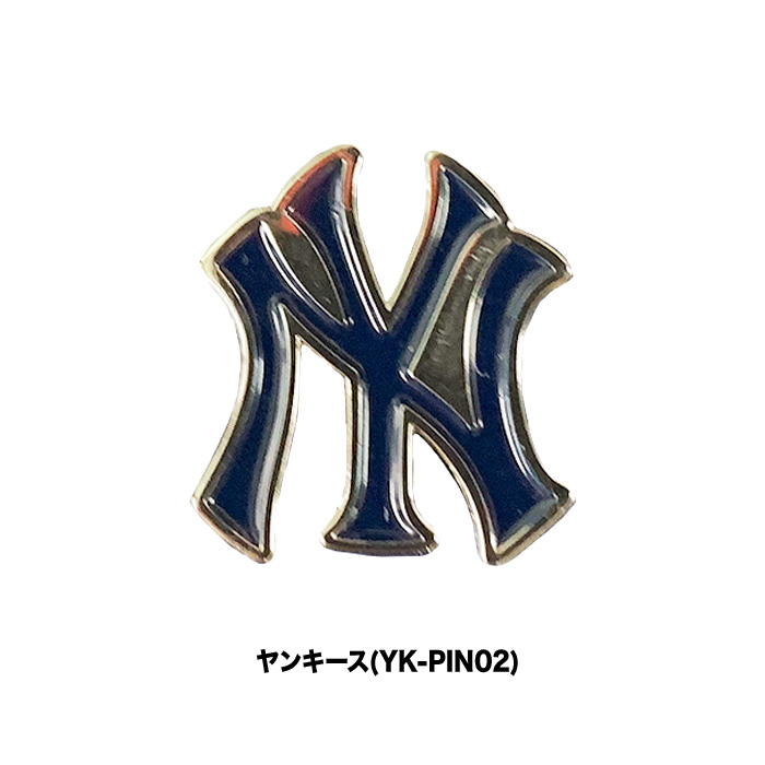 あすつく イーカム MLB ピンバッジ ドジャース ヤンキース PIN0102