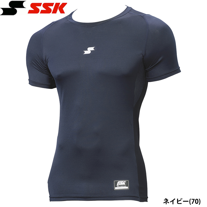 SSK 野球用 アンダーシャツ 半袖 ローネック 丸首 コンプレッション SCB やらわかフィットアンダー ピタピタ SCB024LH ssk24ss | エスエスケイ（スポーツ用品） | 06