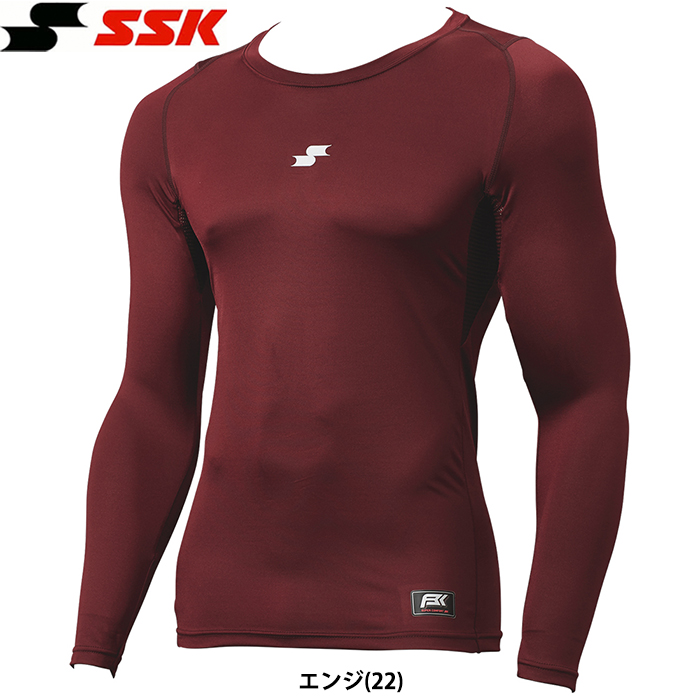 SSK 野球用 アンダーシャツ 長袖 ローネック 丸首 コンプレッション やらわかフィットアンダー ピタピタ SCB024LL ssk24ss | エスエスケイ（スポーツ用品） | 03