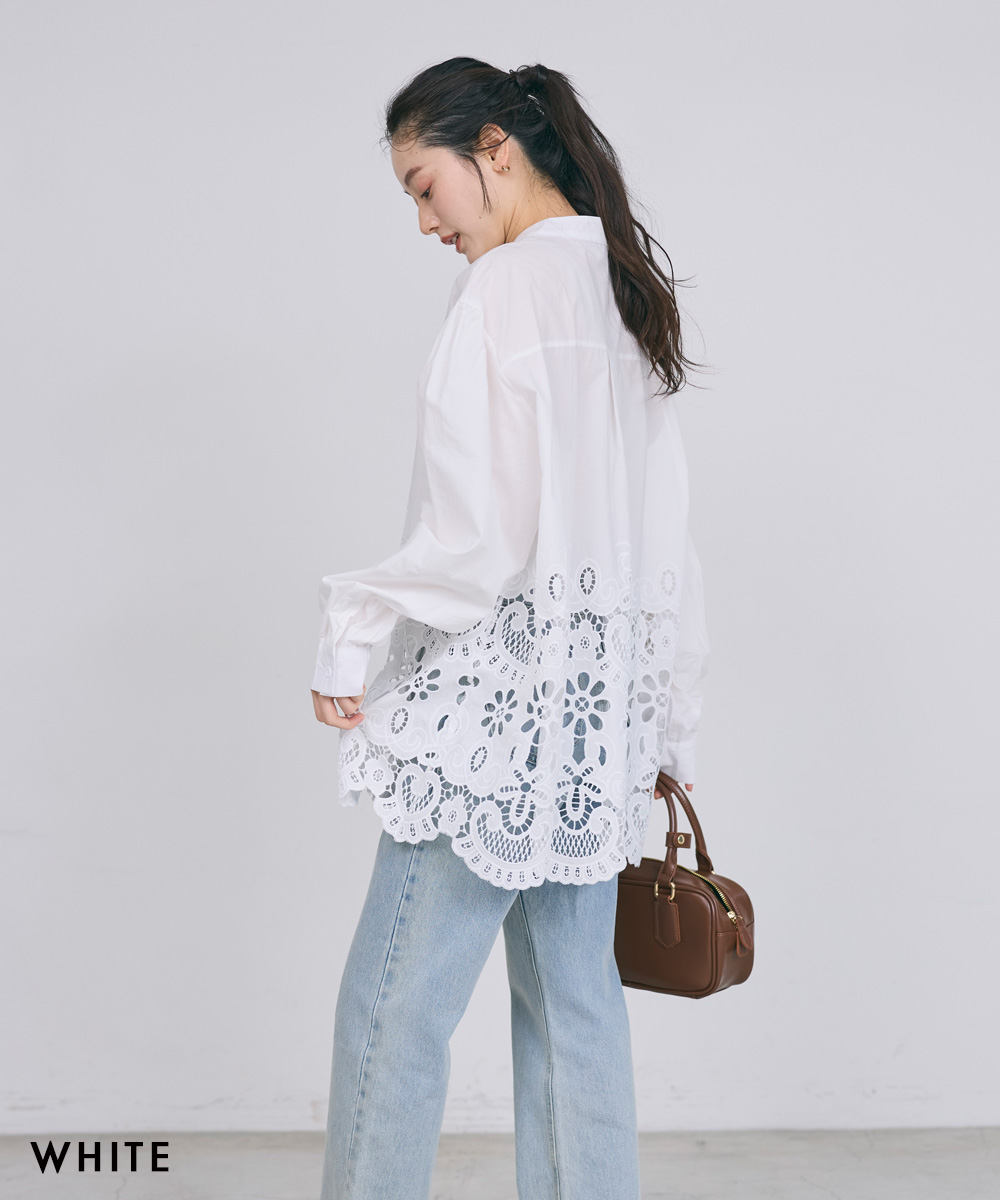 刺繍ブラウス｜ブラウス レディース おしゃれ 柄 刺繍 長袖 フォーマル