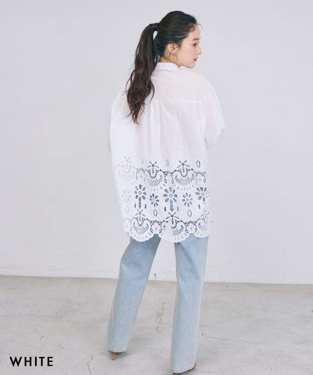 刺繍ブラウス｜ブラウス レディース おしゃれ 柄 刺繍 長袖 フォーマル