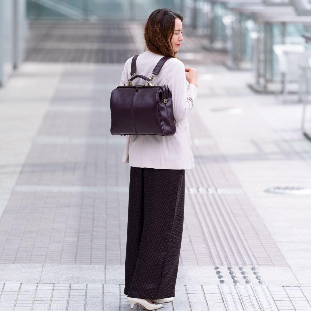 YOUTA ダレスバッグ 3way ビジネスリュック 豊岡製 メンズ 横型 M