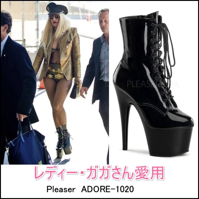 adore-1020 7インチ(約18cm)ハイヒール ブーツ レディーガガさん