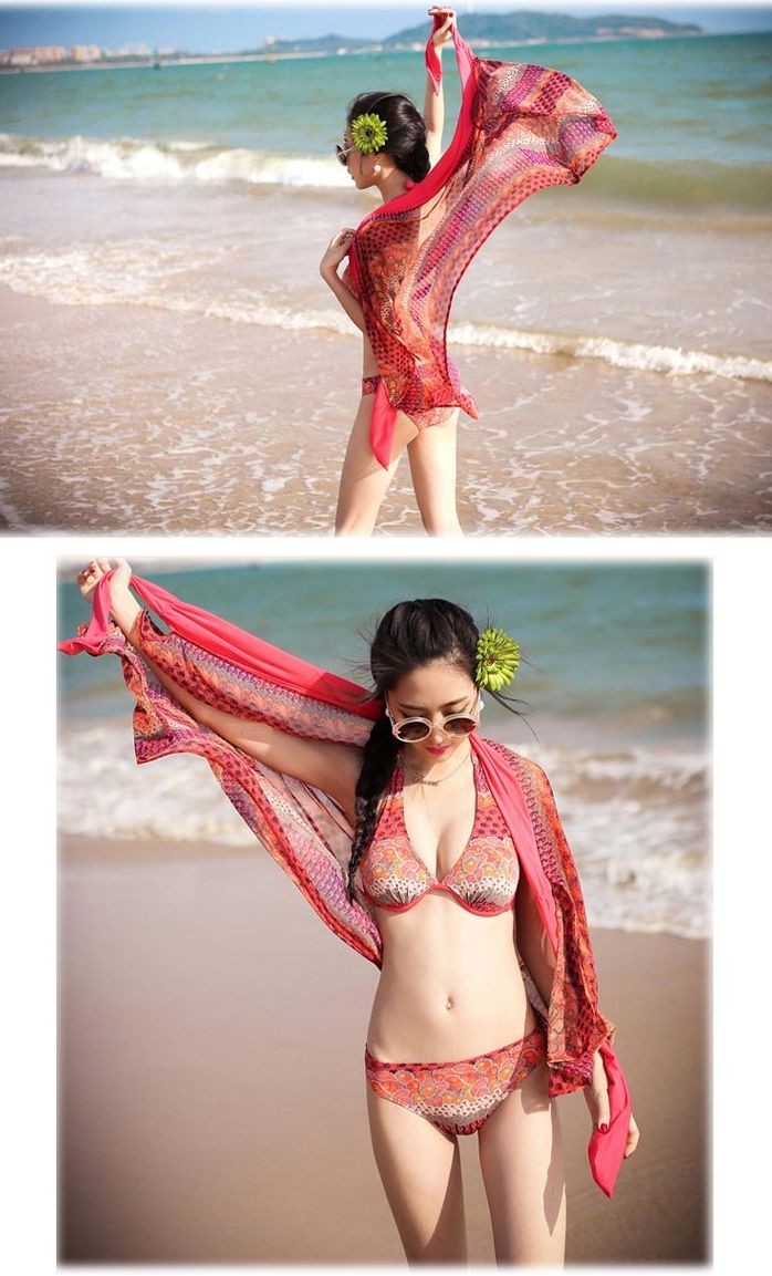 CUPSHE Beach Belle ボーダー柄 ビキニ 水着 上下セット 送関込 5646511_0.jpg