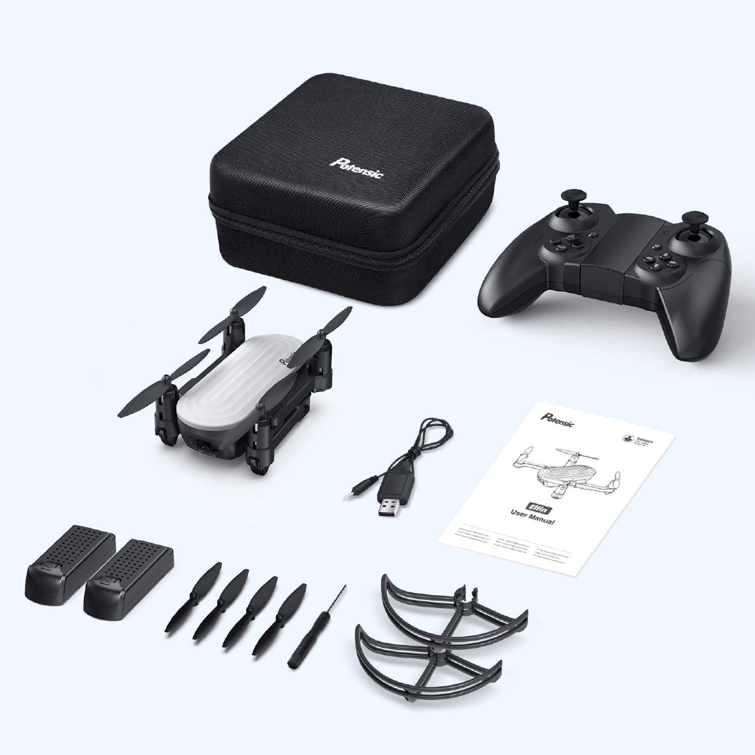 Potensic ドローン Elfin 200g未満 P6 2K 折りたたみ 小型 初心者 子供