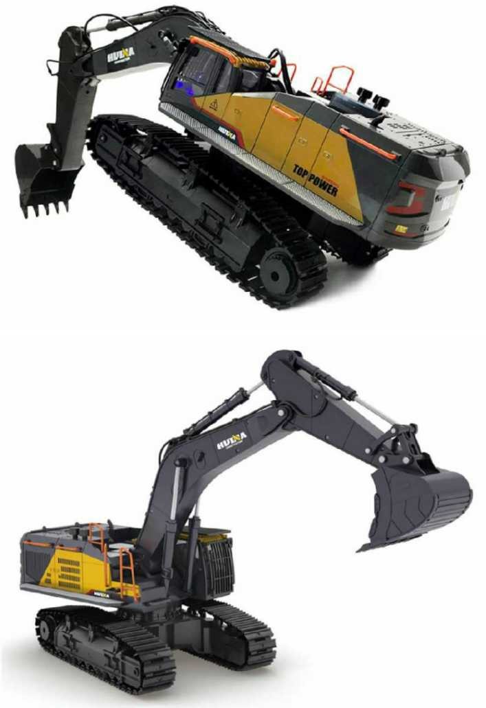 油圧ショベル 人気 ラジコン RC 22CH Huina1592 重機 完成品 1/14