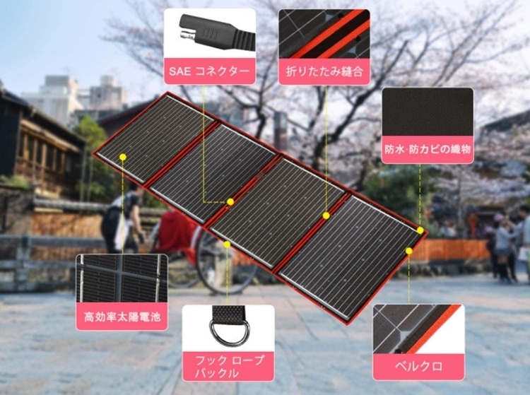 ソーラーパネル 200w 18V DOKIO 折りたたみ式 単結晶 太陽光発電 防災