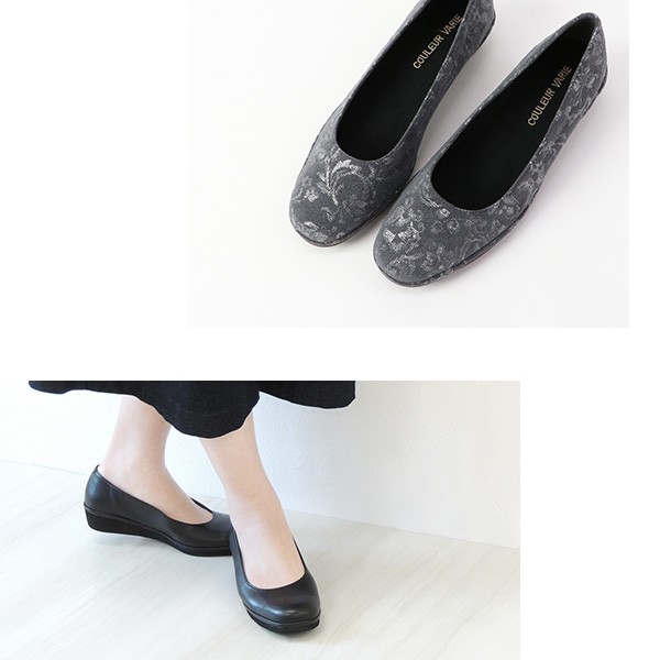 COULEUR VARIE パンプス 洗える 25cm 25.5cm 21.5cm 21cm 3e 3E
