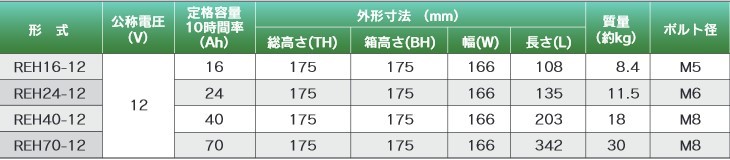 GSユアサ】REH-24-12《送料無料》メーカー直送 (REH24-12) 12V 24Ah
