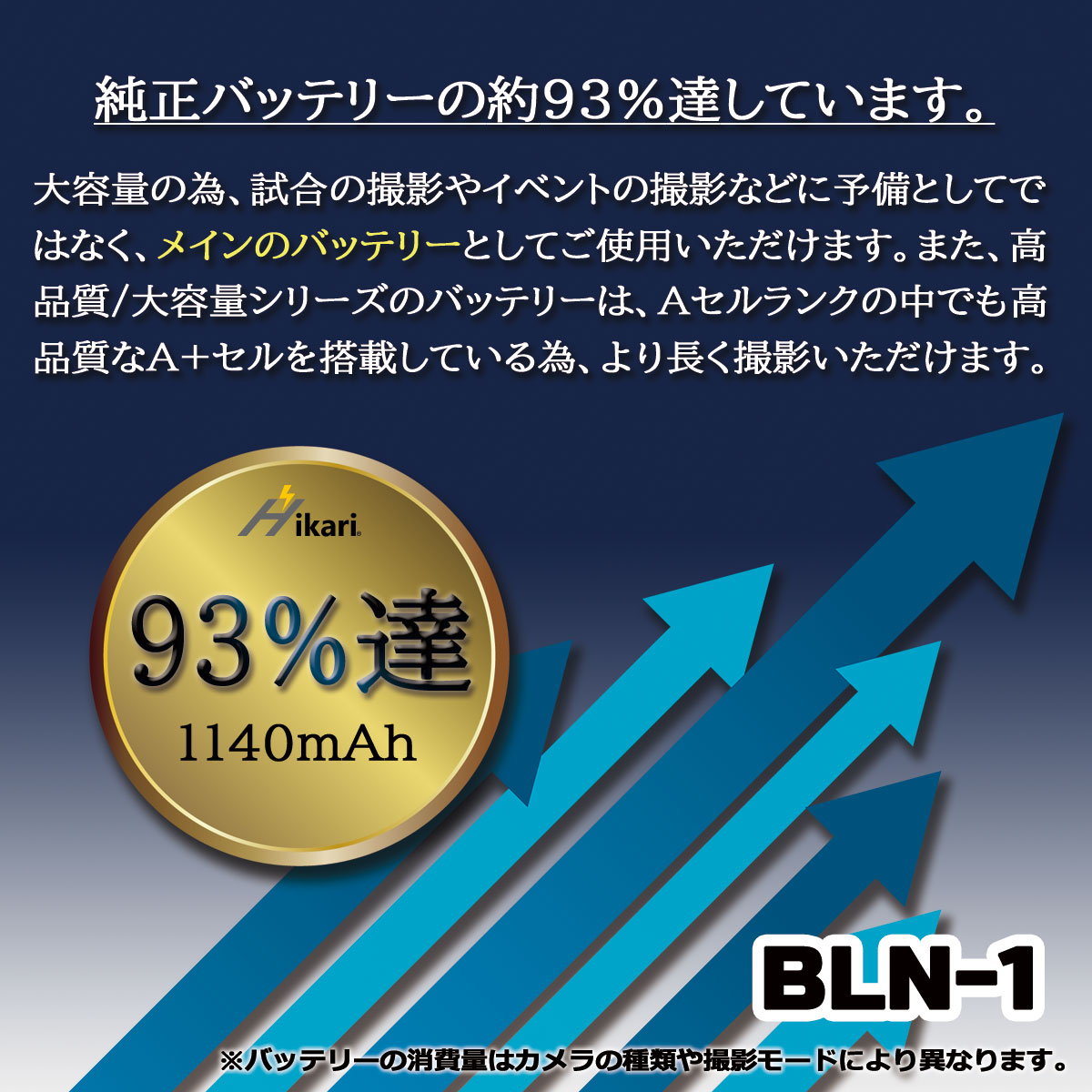 BLN-1 OLYMPUS オリンパス 互換バッテリー １個　高品質セル搭載 純正充電器で充電可能 OM-D E-M1 E-M5 E-M5 Mark II PEN E-P5 PEN-F｜batteryginnkouhkr｜03