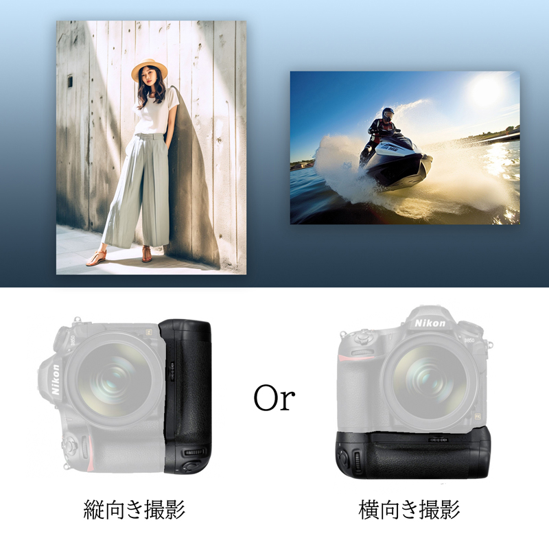 Nikon ニコン MB-D18 マルチパワーバッテリーパック バッテリーグリップ 互換品一眼レフカメラ D850 EN-EL15a EN-EL15  EN-EL18