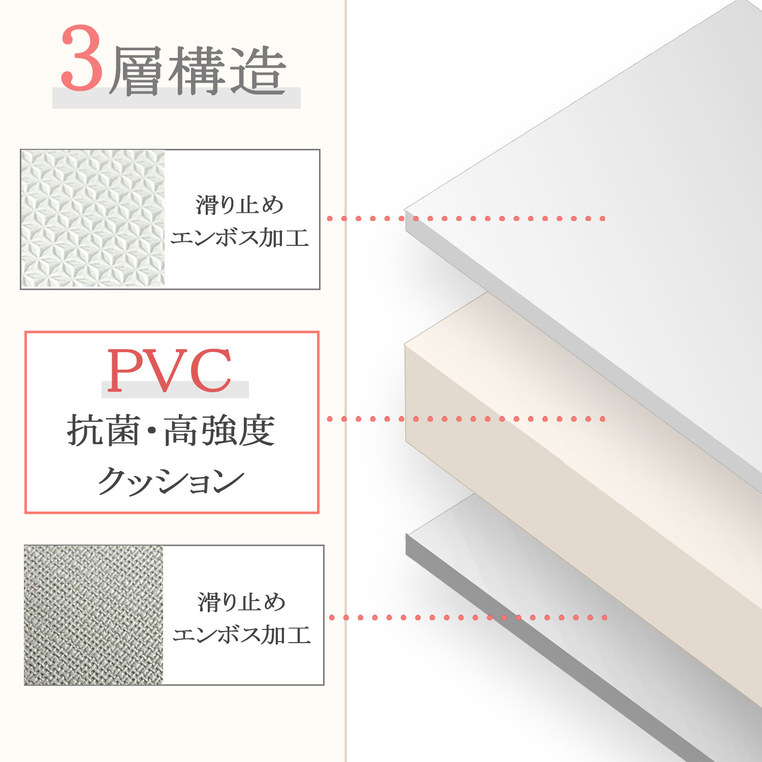 期間限定価格※ PVC抗菌マット 140x230 プレイマット 自由裁断