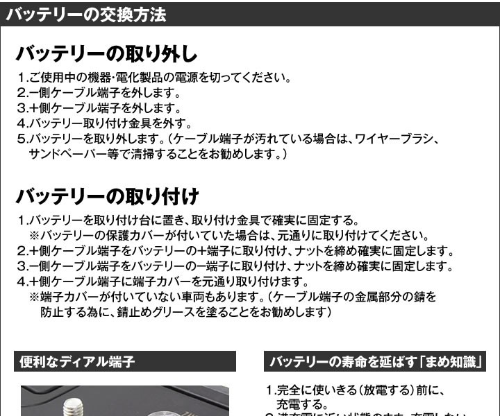 バッテリー交換方法