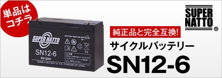 充電器 + SN12-6 バッテリー2個 お得な3点セット 純正品と完全互換 