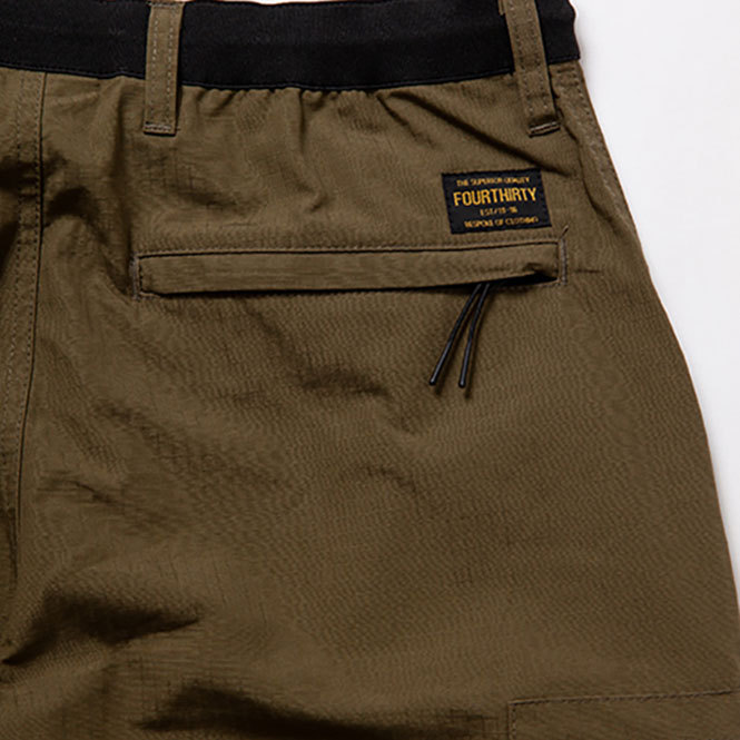 430/FOURTHIRTY フォーサーティー CARGO PANTS ジップ カーゴ パンツ 