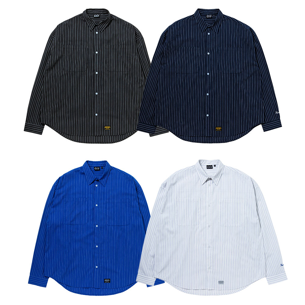 430 FOURTHIRTY フォーサーティー L/S STRIPE BIG SHIRT 24-005 2024年3月入荷先行予約 シャツ ストライプ  ビッグシルエット : 430-3193 : BATTLELINE - 通販 - Yahoo!ショッピング