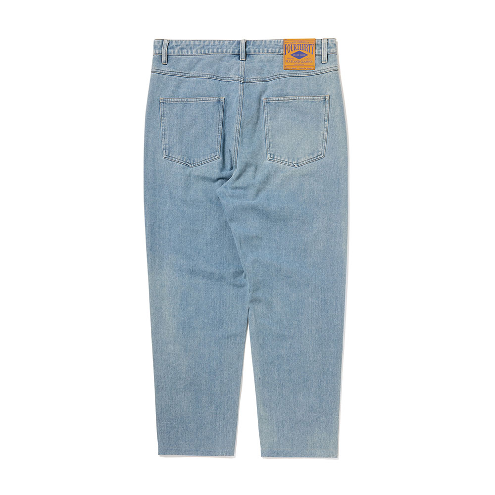 student apathy レオパードデニム　M 完売品 夏デニム【麻混／薄めJAPANファブリック／ストレッチ