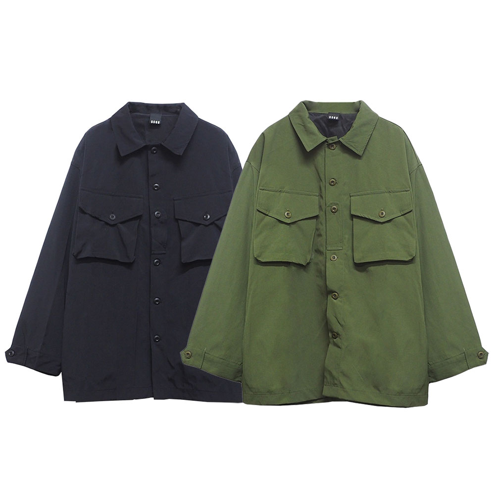 BAGARCH バガーチ NYLON SHIRTS JKT 【BLK】 BAGARCH（バガーチ） NYLON SHIRTS JKT BH-1659 ナイロンジャケット 上
