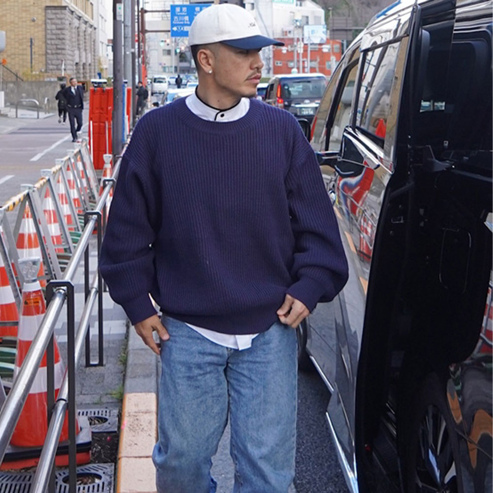 BAGARCH（バガーチ） KNIT PULLOVER BH-1680 ローゲージニット