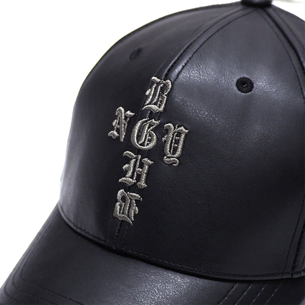 BAGARCH（バガーチ） PU LEATHER 6 PANEL CAP -CROSS- BH-1748 レザー
