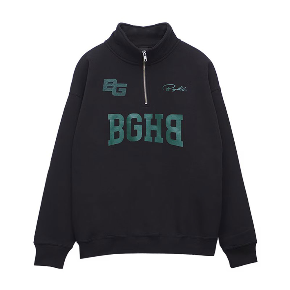 BAGARCH（バガーチ） HALF ZIP COLLEGE SWEAT BH-1751 ハーフジップ