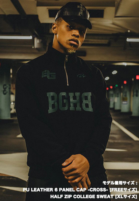 BAGARCH（バガーチ） HALF ZIP COLLEGE SWEAT BH-1751 ハーフジップ