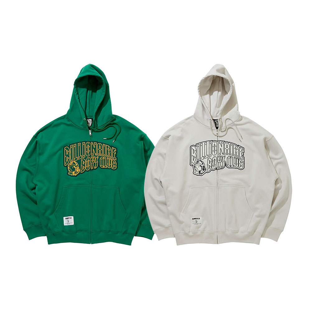 BILLIONAIRE BOYS CLUB ビリオネアボーイズクラブAPPLIQUE LOGO ZIP UP 