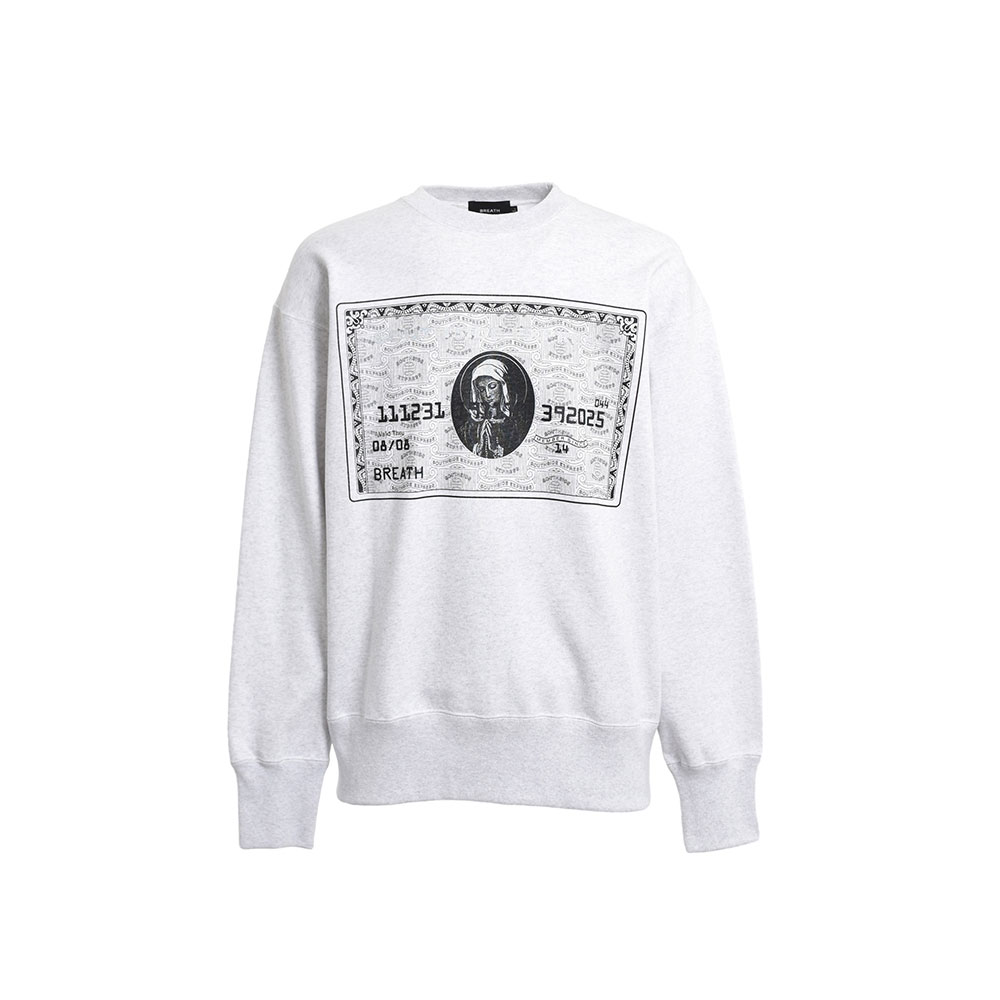 BREATH ブレス BLACK CARD CREW NECK SWEAT 23211772005 スウェット  