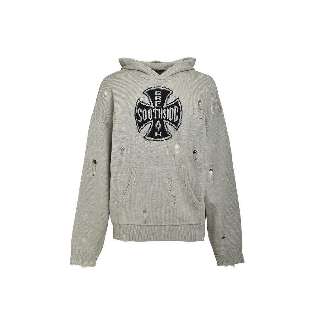 BREATH ブレス SOUTHSIDE CROSS DAMAGE MOHAIR HOODIE BR25AW-N3010