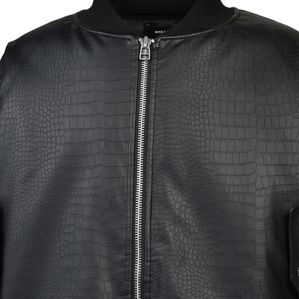BREATH ブレス FAUX CROCODILE BOMBER JACKET BR25AW-O0101 バーシティ