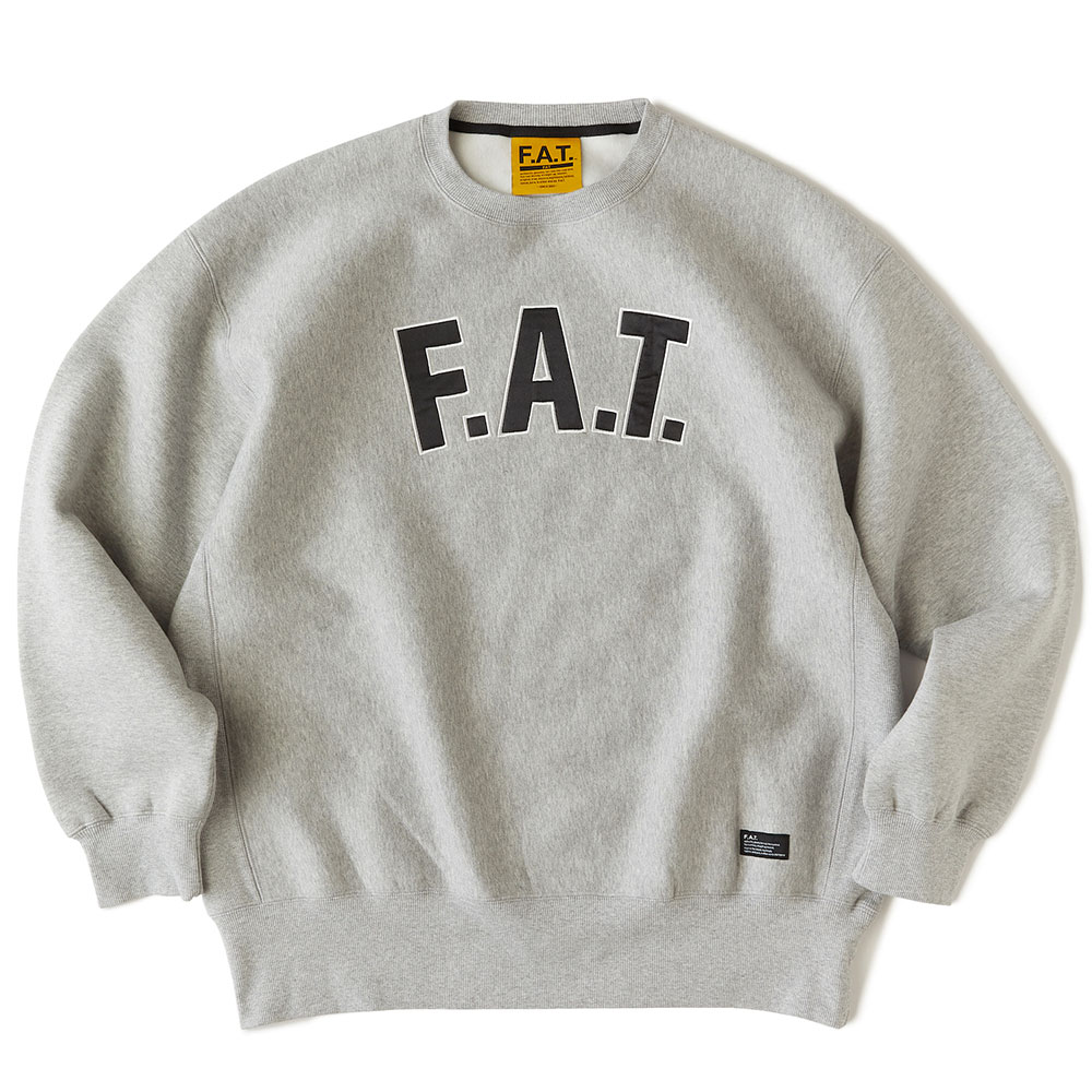 FAT エフエーティー スウェット トレーナー プリントロゴ グレー